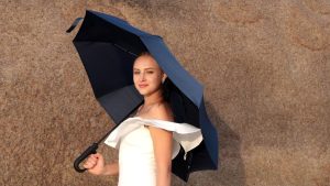 Auto Open Compact Hook Fold Umbrella