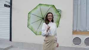 Cute Gifts Women Cabbage Custom Print 8k Ribs Umbrellas with Logo Vegetable Plant Automatic Three Folding Travel Umbrella Fruits