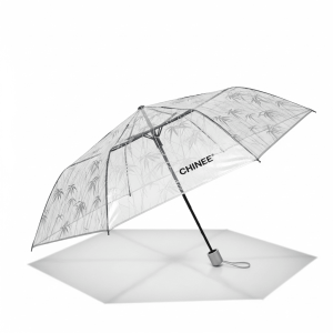 Customizable Transparent Umbrella for Promotional and Retail Use in the Hospitality Industry