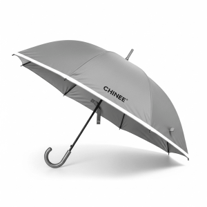 Customizable Promotional Gray Umbrella for Business and Hospitality Industries