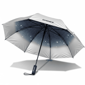 Customized Space-Themed Compact Umbrella for Outdoor and Industry Applications