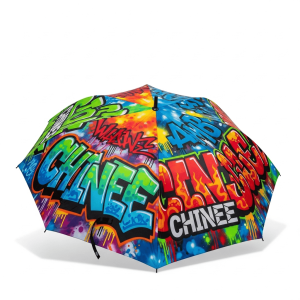 Customizable Urban Graffiti Design Umbrella for Fashion and Promotional Use