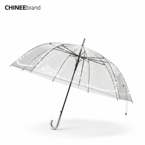 Customizable Transparent LED Umbrella for Retail and Promotional Industry
