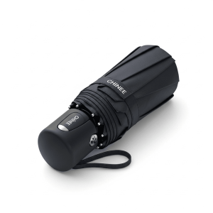 Customized Compact Black Umbrella for Business and Outdoor Use Industry