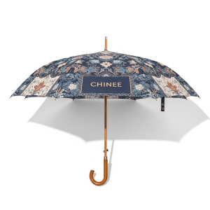 Customizable Floral Pattern Classic Umbrella for Retail and Promotional Use by Chinee Umbrella Co.