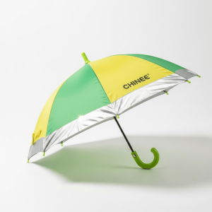 Customized Bright Green and Yellow Children’s Umbrella for Outdoor Safety and Kids’ Daily Use
