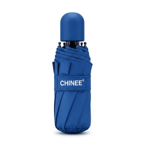 Customized Compact Blue Umbrella for Corporate and Promotional Use