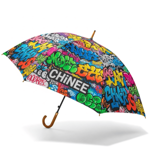 Customizable Graffiti-Style Outdoor Umbrella for Urban and Creative Industries
