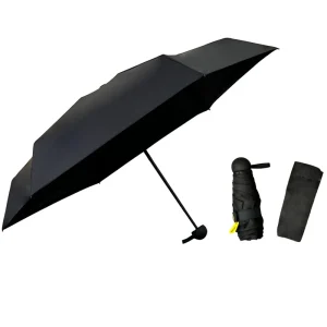 CHINEE 19″ 6K Ultra Light Manual Mini Portable Travel Umbrella with Logo Five Folding Feature