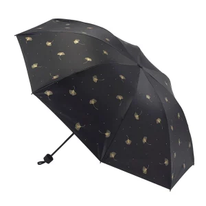 CHINEE 21 Inch 8 Bone Promotion Factory Price 3 Fold Silver Coating Umbrella