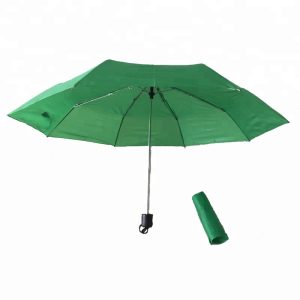 CHINEE 21inch*8k Three Folding Polyester Mini Umbrella with Metal Frame Manual Open Foldable Design for Promotional Use