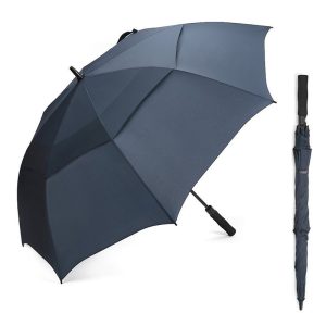 CHINEE 30 Inch Large Windproof Waterproof Straight Umbrella Custom Logo Prints Luxury Promotional Branded Auto Open Umbrella