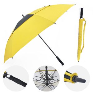 CHINEE 30 Inch Oversized Double Canopy Windproof Golf Umbrella Custom Logo Heavy Duty 130cm Auto Open UV Protection Rain Gear