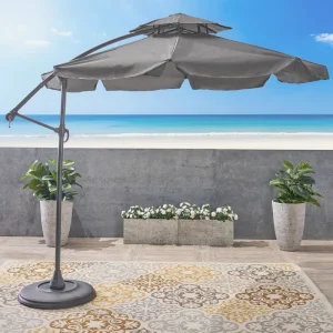 CHINEE 3M High Quality Iron Outdoor Garden Parasol Sun Umbrella Patio Courtyard Hotel Park Contemporary Design Outdoor Furniture