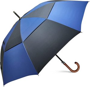 CHINEE 52 62 68 72 80 inch Wooden J Handle Golf Umbrella Windproof UV Protection Classic Stick Umbrellas