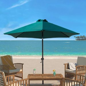 CHINEE 7.5ft Waterproof Iron Polyester Beach Restaurant Patio Umbrella Crank Modern Design Outdoor Furniture Poolside Balcony Park