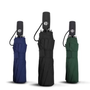 CHINEE Automatic Open 190t Pongee Fabric Waterproof Sun Rain Gift Item Super Windproof Comfortable Handle Umbrella 3 Fold