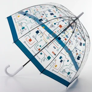 CHINEE Custom Clear Umbrella Digital Print Eco Friendly PVC for Corporate Gift Urban Commuter