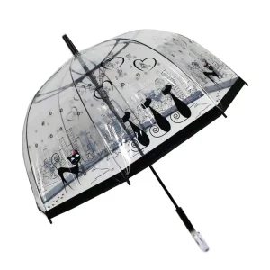 CHINEE Custom LOGO Apollo Arch POE Transparent Golf Umbrella for Children and Adults