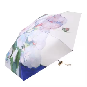 CHINEE Custom Logo Foldable Umbrella Waterproof Windproof Compact Umbrella for Daily Commute and Business Gift Giving