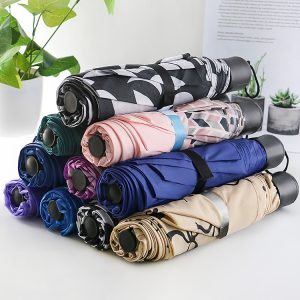 CHINEE Custom Logo Print High Quality Promotional 3 Folding Umbrella Lightweight China Made Umbrella