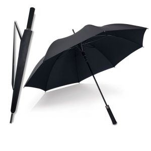 CHINEE Custom Logo Straight Golf Umbrella Automatic Open Windproof Fiberglass Frame Rainproof UV Protection Leading Manufacturer