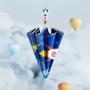 CHINEE Custom Printing Child Umbrella 8 Ribs Portable Cartoon Creative Kid Umbrella Safe Perspective Rain Umbrella for Child