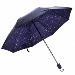 CHINEE Custom Umbrella With Full Inside Print Design Night Sky Umbrella Sunshade