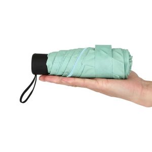 CHINEE Customised Protection Waterproof Compact Portable Sun Protect Small Mini 5 Folding UV Travel Custom Print Umbrella