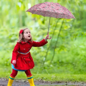 CHINEE Customized Creative Child Umbrella Cartoon Straight Umbrella Kids Girls Manual Open J Handle Rain Umbrella