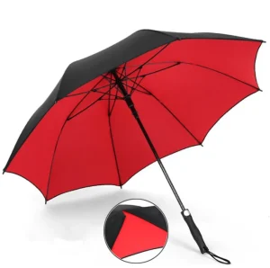 CHINEE Customized Golf Umbrella Long Handle Windproof Stick Classic Sombrillas Advertising Featured Semi Automatic Rain Stick Umbrella