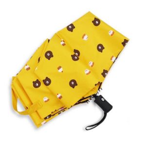 CHINEE Cute Bear Folding Travel Umbrella Custom logo Promotion Gift Umbrella