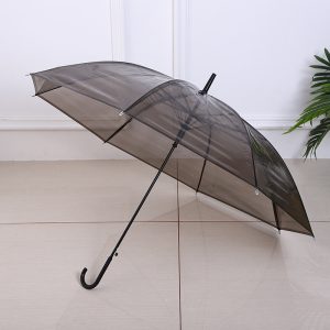 CHINEE Eco Friendly Transparent Umbrella with Reinforced Fiberglass Ribs Waterproof and Wind