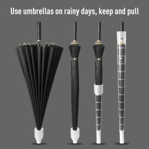 CHINEE Factory Custom Logo Printed Waterproof Luxury Promotional Umbrella Long Handle Windproof Personalized Golf Umbrella