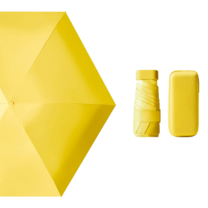 CHINEE Factory Price Multi Color Printed Mini Pocket Umbrella 5 Fold Compact Anti UV Sun Travel Umbrella for Girls