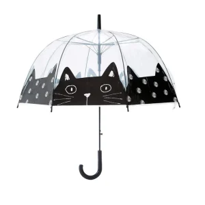 CHINEE Flower Prints Little Girl Transparent Umbrellas Dome Clear Mushroom Shape Cute Kid Umbrellas