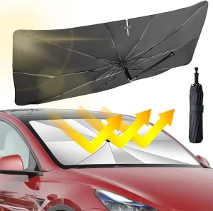 CHINEE Foldable UV Sun Shade Umbrella Car Windshield Protection Front Window Cover Sunshade for Roof