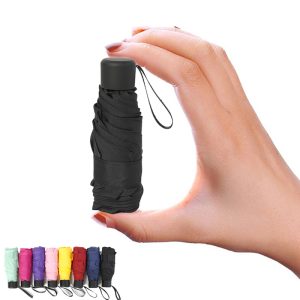 CHINEE Folding Umbrella Rain Women Gift Men Mini Pocket Parasol Girls Anti UV Waterproof Portable Travel UMBRELLAS