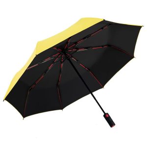 CHINEE High Quality 23 Inch Fully Automatic 3 Fold Fiberglass Umbrella with Durable Case