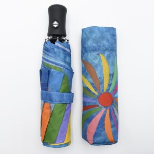 CHINEE High Quality Automatic Portable Three Folding Umbrella with Full Printing Umbrella Women