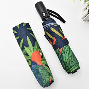 CHINEE High Quality Chinese Automatic 3 Folding Umbrella Designer Umbrella for Ladies and Men