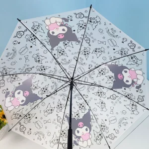 CHINEE High Quality D Sky POE Material Semi automatic Umbrella Custom Printed Business Travel Rain Protection Modern Design
