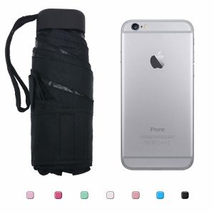 CHINEE High Quality Mobile Phone Size Mini Portable 5 Fold Umbrella