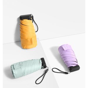 CHINEE High Quality Windproof UV Protection Mini 6 Fold Pocket Size Umbrella