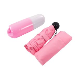 CHINEE Ladies Pocket Size Customized Folding Capsule Mini Umbrella 5 Fold Light Weight