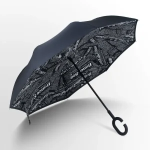 CHINEE Large Reverse Inverted Umbrella 8 Bone Windproof Classic Design Personalized for Car Travel Made in China
