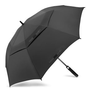 CHINEE Large Windproof Double Canopy Umbrellas Automatic Open Oversize Rain Umbrella Custom logo Printed Windproof Golf Umbrella