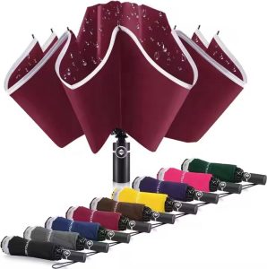 CHINEE Luxury Automatic Windproof Sun Umbrellas Portable Umbrella Custom UV Protection Umbrella for Women Adults
