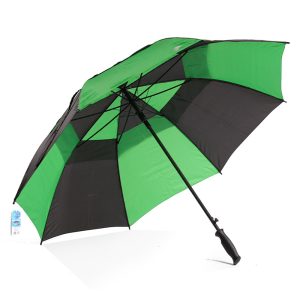 CHINEE Manufacturers Green and Black Splicing Double layer Umbrella 8K Golf Umbrella Semi automatic Customizable