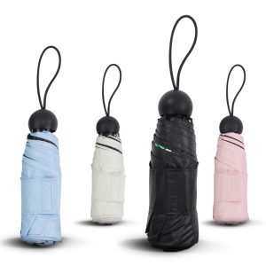 CHINEE Mini 5-Fold UV Protective Umbrella Lightweight Portable Sun Rain Travel Gear Waterproof Single Layer Manual Control